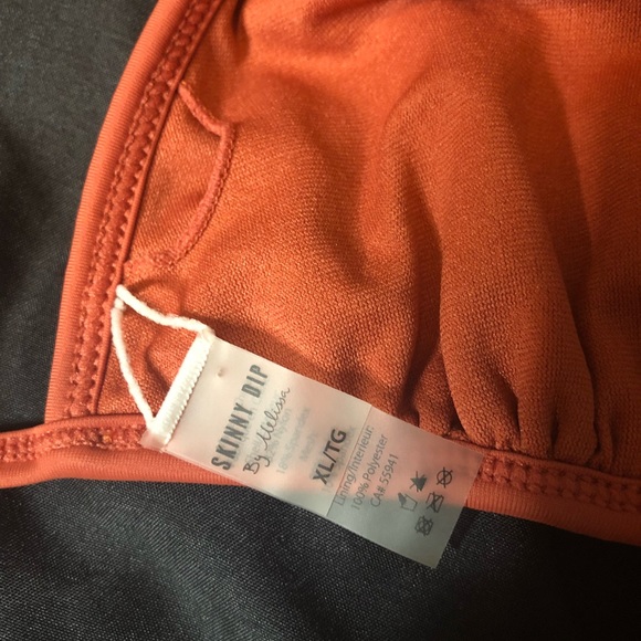 Skinny Dip burnt orange triangle bikini top - Picture 7 of 7